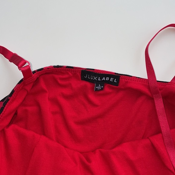 Jluxlabel red leopard print bodysuit - Picture 4 of 6